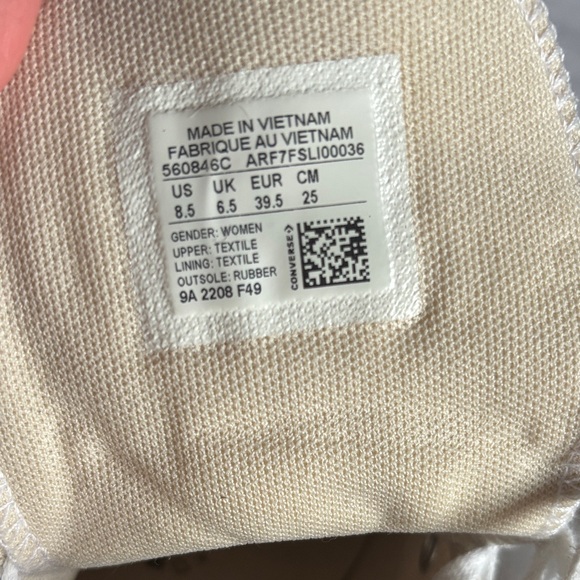 Converse White Platform Sneakers - Picture 4 of 5